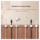 14 Packs of 10 Pack Cord Organizer (White) (140 TOTAL)