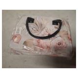 Clastyle Leaves Women Lunch Box Bag Large Camping Adult Lunch Tote Insulated Cooler Bag for Office Work Picnic,Boho Flower