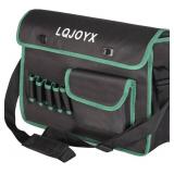 Tool Bag for Men Heavy Duty16 Inch, Adjustable Shoulder Strap Convenient Large Tool Bag,Oxford Cloth Waterproof Tool Bags for Tinkerer Craftsman Woodworking Tool Storage, friend Father Mechanic Gift