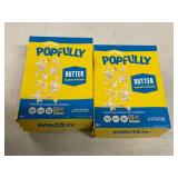 TWO BOXES - POPFULLY Butter Popcorn Fully Pops, Sharing Bags, Buttery Flavor, Big Pop, Micro Popcorn Bags, 3-Pack