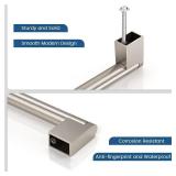 Knobonly 30 Pack Dresser Handles 3-3/4 inch (96mm) Hole Centers, Cabinet Pulls Brushed Nickel, Kitchen Cabinet Handles