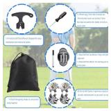 25 Pcs Golf Spikes Replacements Set with 20 Golf Shoe Cleats and 5 Spike Tool for Lawn Cricket Shoe Player Lover (Grey)