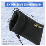 Outdoor Faucet Covers for Winter Freeze Protection, 3 Pack 6.7" x 9.5" Hose Bib Covers for Winter, Water Spigot Covers Winter Insulated, Pipe Wrap Insulation Cover Socks Faucet Freeze Protector