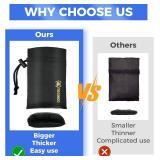 Outdoor Faucet Covers for Winter Freeze Protection, 3 Pack 6.7" x 9.5" Hose Bib Covers for Winter, Water Spigot Covers Winter Insulated, Pipe Wrap Insulation Cover Socks Faucet Freeze Protector