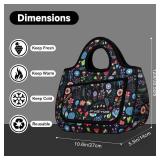 Lunch Bag for Women Soft Neoprene Lunch Bag Lightweight, Thermal Insulated and Reusable Lunch Bag for Women Men