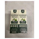 2 Boxes! Soursop Bitters Liquid Drops, Natural Graviola Extract for Cell Support & Regeneration, Immune Boost, Antioxidant, Herbal Goodness, Sugar/Gluten Free, Natural Flavor, 2.3 Fl Oz