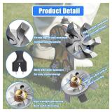 25 Pcs Golf Spikes Replacements Set with 20 Golf Shoe Cleats and 5 Spike Tool for Lawn Cricket Shoe Player Lover (Grey)