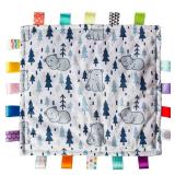 Taggies Original Blanket, 12 X 12", Comfy Bears