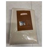 ANRODUO Rod Pocket and Back Tab Pleated Blackout Curtains with Hooks, Rings, Beige Curtains 63 Inches Long 2 Panels, Thermal Insulated Room Darkening Living Room Bedroom Curtain, 42x63 Inches