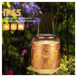 Solar Lanterns Outdoor Waterproof Christmas Birthdays Gifts for Women Mom Grandma Butterfly Garden Decor Metal Hanging Solar LED Lights for Patio(Hummingbird)