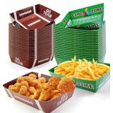 OHOME Football Party Supplies - 40 Pack Super Game Bowl Party Decorations 2026 | Football Plates Disposable Trays for Football Party Favors - Football Accessories Decor for Birthday Party