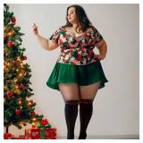 4 Boxes! WiliW Christmas Pantyhose for Women Plus Size, Christmas Patterned Tights, High Waist Control Top Sheer Pantyhose