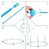 Bzseed Fort Building Kit for Kid DIY Play Tent STEM Construction Toys Fort Builder for Kids Indoor Outdoor Play Creative Gift for 4 5 6 7 8 9 10 11 12 Year Old Boy Girl Christmas Birthday Gift 140Pcs