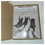 Bwodke Trendy NewsPaper Poster Wall Art Retro Cowgirl Black And White Girly Feminist Preppy Canvas Prints Magazine Pictures Bar and Party Aesthetic Decor Painting Barthroom Bedroom Dorm