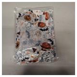 MYHALF Halloween Pajamas 2 Piece Short Set Women Ghost Pumpkin Print Button Down Shirt and Pajama Shorts Sleepwear Pjs SIZE XL