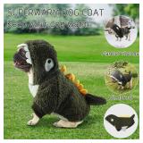 HOTUMN Warm Dinosaur Coat - Dog Jacket Winter Hoodie for Small Dogs - YELLOW