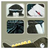 HOTUMN Warm Dinosaur Coat - Dog Jacket Winter Hoodie for Small Dogs - YELLOW