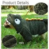HOTUMN Warm Dinosaur Coat - Dog Jacket Winter Hoodie for Small Dogs - YELLOW