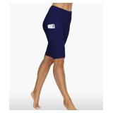 ALONG FIT Women High Waisted Biker Shorts Tummy Control Workout Yoga Shorts with Pockets Athletic Workout Running SIZE XXL