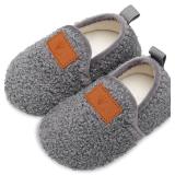 Lisdwde Kids Winter Indoor Household Shoes Toddler Boys Girls House Slippers Warm Socks for Baby 5/6 TODDLER