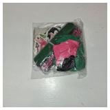 CAVETEE Pink and Green Party Decorations Set Witch and Princess Happy Birthday Balloons, Pom Poms, Happy Birthday Banner, Hanging Swirls for Birthday Party