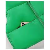 Buauty Cropped Puffer Vest Women Winter Puffy Vest with Pockets Lightweight Stand Collar Zip Up Sleeveless Jacket, XS