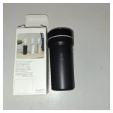 Car Diffuser Humidifier with Night Lights Portable 300mL USB Powered Cool Mist Auto Shut-Off Quiet Perfect for Car Home Office Bedroom (Black)