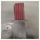 Patelai 40 Pack 10 Inch Christmas Advent Candles Set Include 20 Taper Candles 20 Drip Protectors Unscented Candlestick Purple Pink Taper Advent Candle for Church Xmas Decor Celebrations Wicca Shabbat