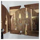 Large Charcuterie Board Set - 3 Pieces with Knife Set, Premium Acacia Wood Cheese Boards, Heart Shaped Serving Tray with Gift Box, Wedding & Bridal Shower Gift, Valentines Day Gifts