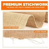Burlap Table Runners- {12inx10yards}- Burlap Cloth Roll Used for Dining Runners, Crafts, Dresser Cover & Sackcloth - Natural Jute Runner Suitable for Event Decor, Thanksgiving Table & Weddings