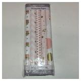 WRAP STORM Premium Pink Girly Gift Wrapping Paper Set of 5 Mini Rolls (17" x 120") - Cute & Girly Wrap for Women, Girls, and Wife, Perfect for Princess Party and Happy Birthday