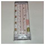 WRAP STORM Premium Pink Girly Gift Wrapping Paper Set of 5 Mini Rolls (17" x 120") - Cute & Girly Wrap for Women, Girls, and Wife, Perfect for Princess Party and Happy Birthday