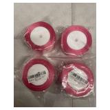 4 Packs! Rose Gold Solid Satin Ribbon 2 Inch 25 Yards Solid Polyester Fabric Ribbon for Gift Wrapping Wedding Christmas Baby Shower Birthday Party Decoration Handmade Immortal Flower Craft