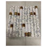 11 ROLLS - of Heroad Floral Peel and Stick Wallpaper Boho Blue and Beige Contact Paper Self-Adhesive Removable Wall Paper for Cabinets Drawers Bedroom Bathroom Wall Decor Waterproof Vinyl Roll 17.3