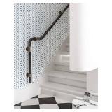 2 ROLLS - of Heroad Wall Paper Peel and Stick Modern Blue Wallpaper Peel and Stick Boho Geometric Blue Contact Paper for Cabinets and Drawers Renter Friendly Self-Adhesive Removable Waterproof 17.7  x