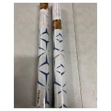 2 ROLLS - of Heroad Wall Paper Peel and Stick Modern Blue Wallpaper Peel and Stick Boho Geometric Blue Contact Paper for Cabinets and Drawers Renter Friendly Self-Adhesive Removable Waterproof 17.7  x