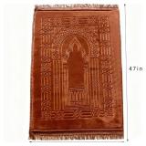 JE JOUE Luxury Islamic Prayer Mat with Tasbih Beads - Extra Thick Large Padded Sajadah for Men, Women & Kids, Soft Non-Slip Muslim Prayer Rug for Eid, Ramadan, Travel(31 "x 47",Blue) - BLUE