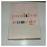 Positive Energy Motivation Quote Modern Minimalist Poster Inspirational Dorm Wall Art Canvas Painting Picture Home Room Decor Unframed 12X16