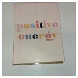 Positive Energy Motivation Quote Modern Minimalist Poster Inspirational Dorm Wall Art Canvas Painting Picture Home Room Decor Unframed 12X16