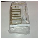 Lolalet Jewelry Organizer Stand, No Assembly Needed Display Storage with Rotating Earring Holder for Necklace Bracelet Rings, Galentines Valentines Gifts Room Dorm Decor for Women Girls -Gold