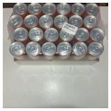 IZZE Sparkling Water Juice Beverage Blend, Mango, No Sugar Added, 8.4 FL OZ, 24 Cans