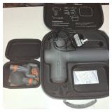 Sharper Image Deep Tissue Percussion Massage Gun, Powerboost MAX Rechargeable Handheld Massager, 7 Adjustable Speeds, 6 Attachment Heads & Carrying Case, Full Body Muscle Pain Relief, Black