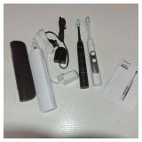 PHILIPS Battery Powered Sonicare Diamond Clean Rechargeable Toothbrush for Complete Oral Care 2-Pack Handles  Black