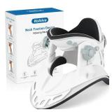 Neck Stretcher Cervical Traction, Adjustable Cervical Neck Traction Device, Neck Braces for Neck Pain and Support with 3 Power Traction for Home Use, Neck Decompression - Retail: $63