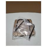 Napkin Holder for Table Farmhouse Black Wooden Napkin Dispenser Rustic Paper Napkin Storage for Kitchen Dining Room Coffee Bar (Salt and Pepper Shakers not Included) (Nature) - Retail: $13