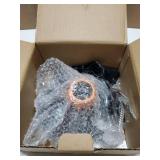 Aquarium Volcano Ornament Kit Realistic Resin Volcanic Decoration with Air Stone Bubbler Colorful LED Light Decor for Fish Tank Landscape Addition and Oxygenation - Retail: $16