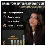 Eyebrow Lamination Kit DIY Brow Shaping Kit for Instant Lift Professional for Fuller Eyebrow Safe Effective Home and Salon Use Brow Glue and Brushes Added - Retail: $10