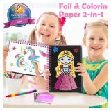 Foil Art Crafts for Kids Ages 4-8: Easter Basket Stuffers Essentials for Kids 2026, Easter Gifts for Girls, Crafts Supplies, Party Favors, Creative Toys for Girls 4 5 6 7 8 Years Old(Princess) - Retai