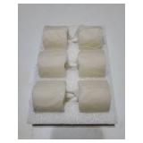 Flameless Votive Candles with Timer, 2 x 2" Real Wax, 400+Hour Realistic Black Wick Battery Operated Candles, Set of 6 for Wedding, Party and Holiday Decoration (Battery Included) - Retail: $19"