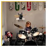 1PCS Drumstick Display Stand Rack, Drum Stick Holder, Wand Display Stand, Gesture Drum Sticks Display Case Funny Gift for Drummer (black) only 1pcs  - Retail: $20